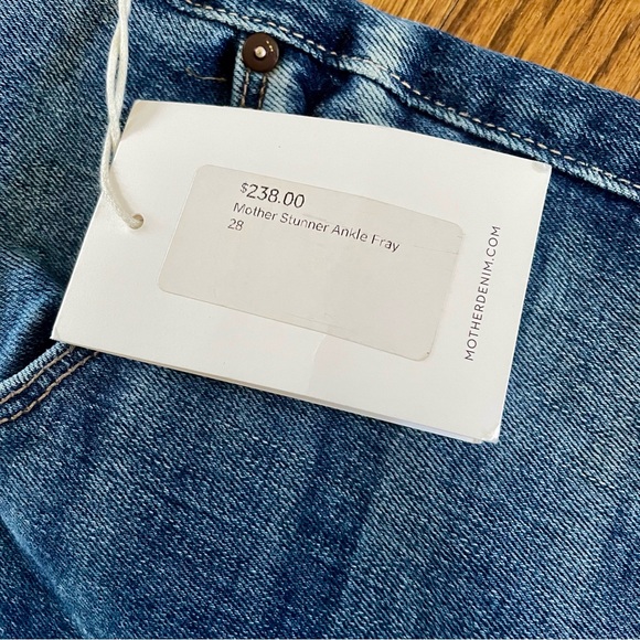 Mother Denim Blue Jeans The Stunner Ankle Fray So Long Size 28 NEW WITH TAGS - Picture 4 of 12